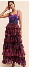 Pleated Tiered Maxi Skirt Nuuly at Ebay